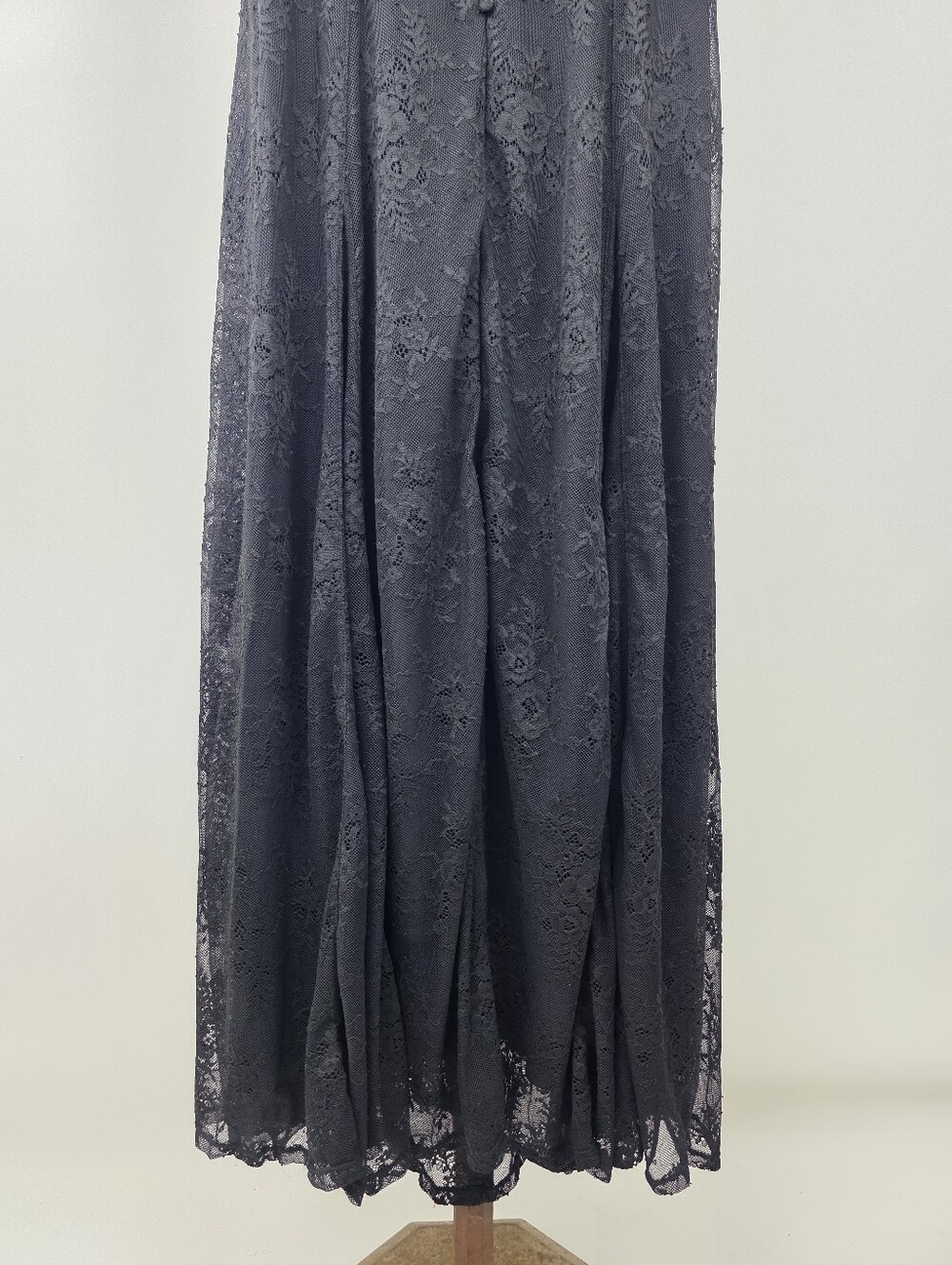 Popilush Women's Black Lace A-Line Split Front Shapewear Maxi Dress Size XXL - Picture 11 of 13
